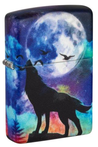 Zippo Wolf Howling Design 540 Color Windproof Lighter | 49683
