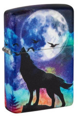 Zippo Wolf Howling Design 540 Color Windproof Lighter | 49683