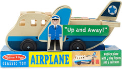 Melissa & Doug Wooden Airplane Play Set 9 Pieces | AL592-6