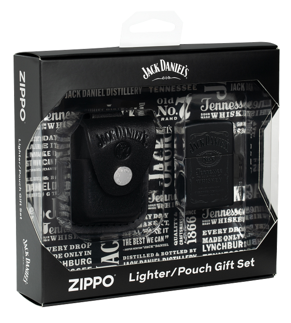 Zippo Jack Daniel's Lighter & Pouch Gift Set | 48460