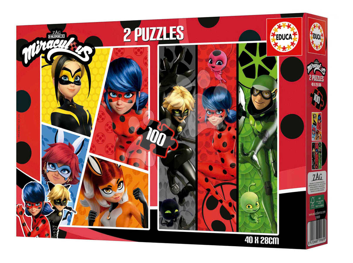 Educa Miraculous Ladybug 2 - Puzzle Set 100 pcs | 19969