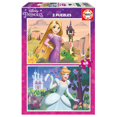 Educa Disney Princess 2 Puzzles - 48 pcs | 19997