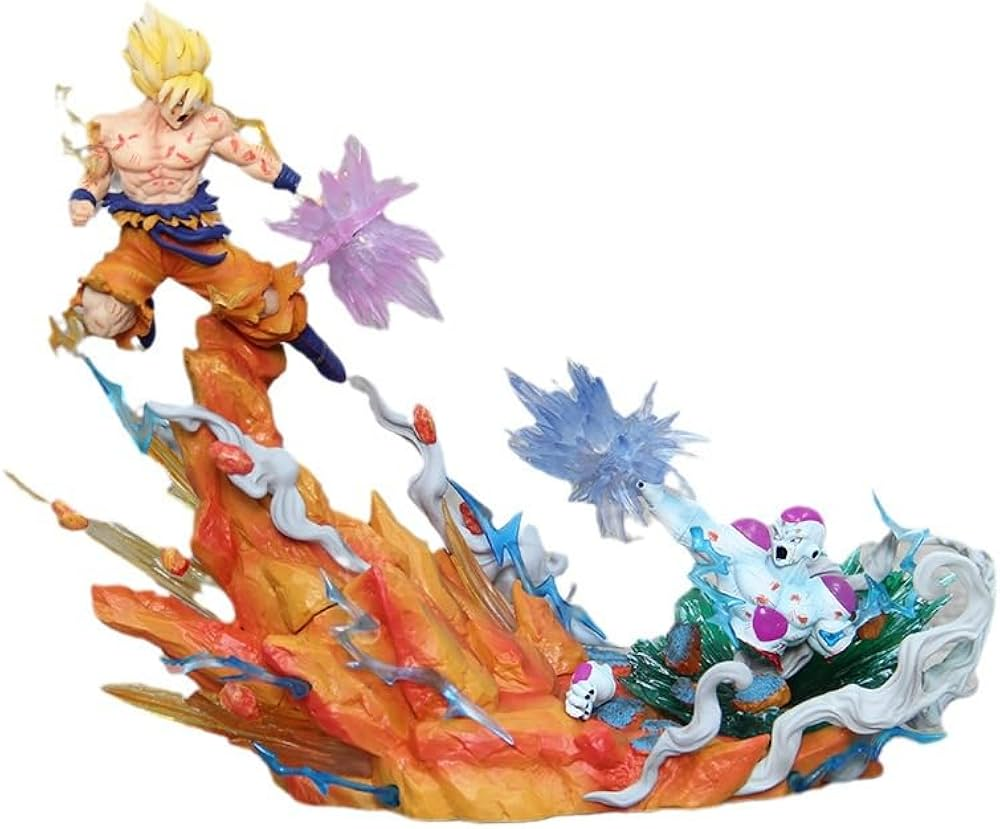 Dragon Ball Z Clash of Titans Goku vs Frieza 20cm Anime PVC Figure No Box