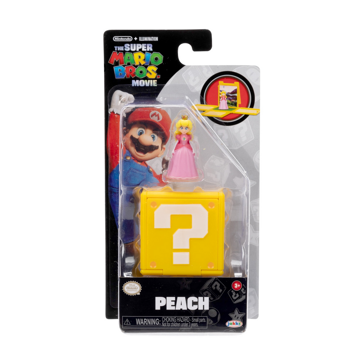 Jakks Pacific Super Mario Bros Princess Peach 1.25 Inch Mini Figure