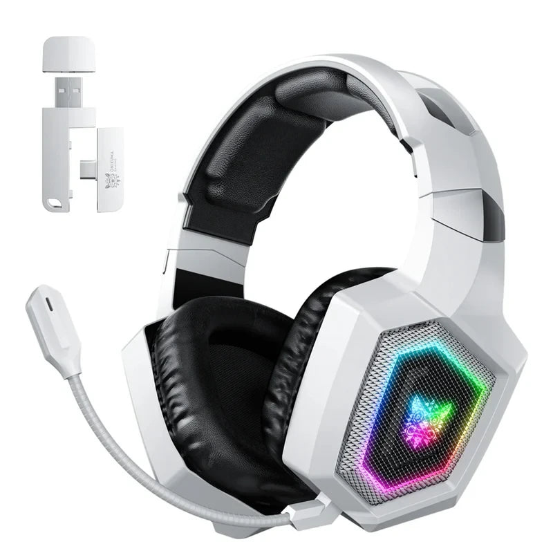 ONIKUMA Three-Mode Lightweight E-Sports Gaming Headset - White |  B100