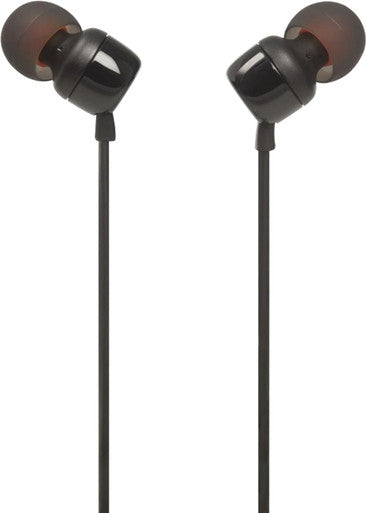JBL Tune 110  In-Ear Headphone with One-Button Remote, Black