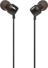 JBL Tune 110  In-Ear Headphone with One-Button Remote, Black