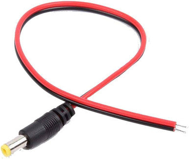 DC Power Cable Male Plug Pigtail for CCTV Camera