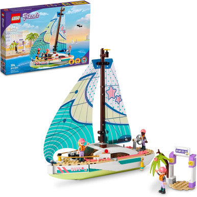 LEGO Friends Stephanie's Sailing Adventure Toy Boat Model Building Kit | 41716