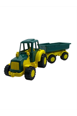 Toy Tractor Trailer Truck – Green & Yellow | CLK-392