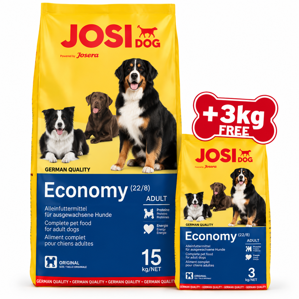 JOSERA josidog Economy Dry Dog Food 15kg + 3kg | JOS021