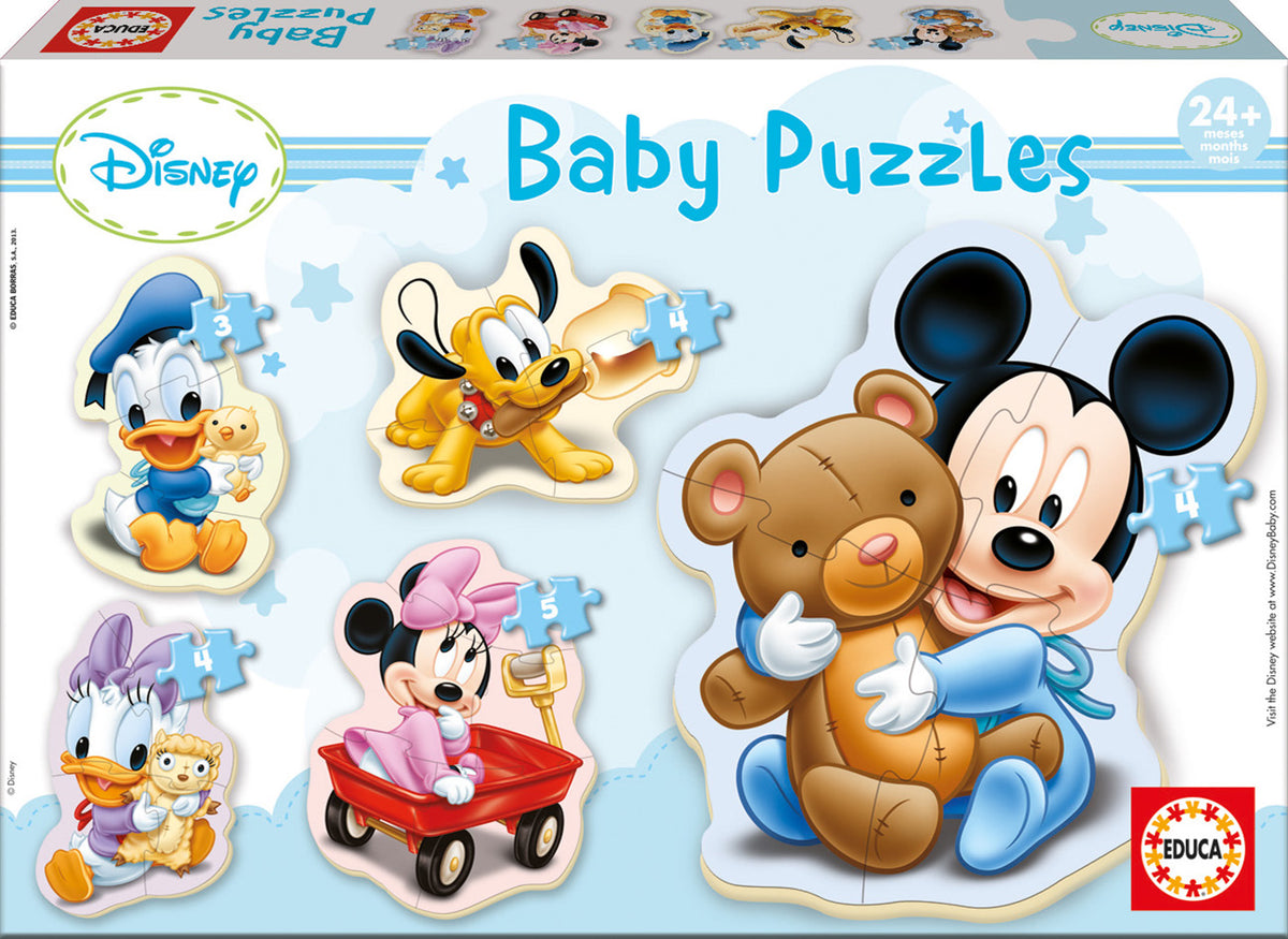 EDUCA Disney Baby Puzzles - 5 Progressive Puzzles for Toddlers | 13813
