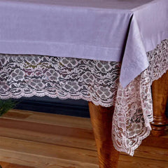 Karaca Home Juliet Dusty Rose Lace Table Cloth 160x240cm | 200.14.01.0149