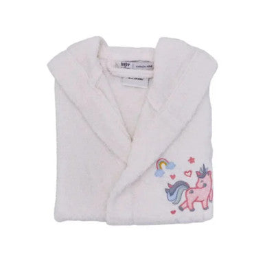 Karaca Home Digna Off-White 4-6 Years Bathrobe – 100% Cotton | 200.16.01.0093