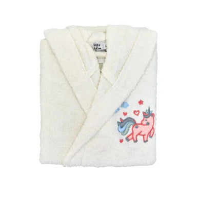 Karaca Home Digna 6-8 Years Old Child Bathrobe – Off-White – 100% Cotton |  200.16.01.0097
