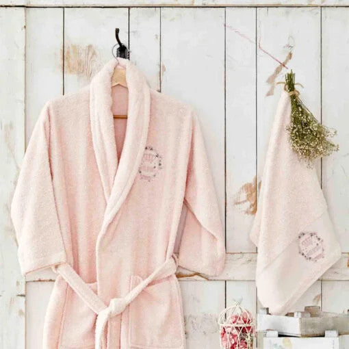 Karaca Home Crown Powder Youth Bathrobe Set  | 200.16.01.0123