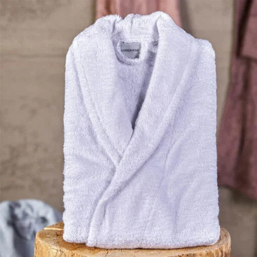 Karaca Home Charm Exclusive White Bathrobe S/M – 100% Combed Cotton |  200.16.01.0160