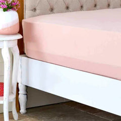 Karaca Home Salmon Combed Cotton Fitted-Elastic Double Bed Sheet [160×200 + 30cm] |  200.16.01.0320