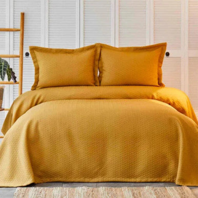 Karaca Home Charm Bold Mustard Double Bedspread Set |  200.17.01.0155