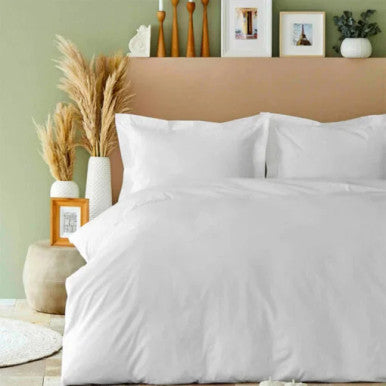Karaca Home Back To Basic White 100% Cotton Double Duvet Cover Set |  200.18.01.0054