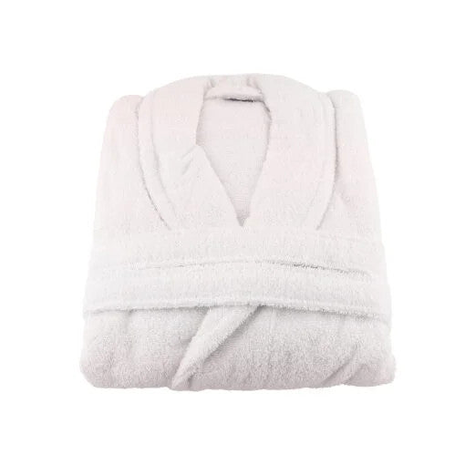 Karaca Home Back To Basic White 100% Cotton Bathrobe L/XL – 58x112x55cm |200.18.01.0239