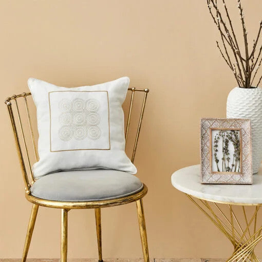 Karaca Home Atlas Zeugma Embroidered Filled Cotton-Polyester Cushion – [45x45cm] |  200.18.01.0265