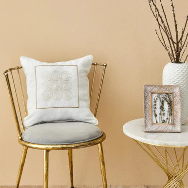 Karaca Home Atlas Zeugma Embroidered Filled Cotton-Polyester Cushion – [45x45cm] |  200.18.01.0265