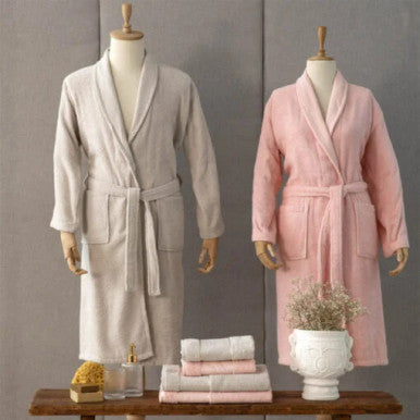 Karaca Home Casita Flos 6Pcs Stone Powder Family Bathrobe Set |  200.18.01.0557