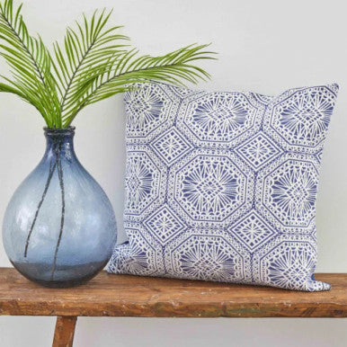 Karaca Home Monu Indigo Cushion [45x45cm] – [70% Polyester] [30% Cotton] |  200.18.01.0672