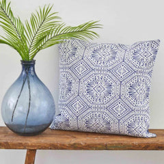 Karaca Home Monu Indigo Cushion [45x45cm] – [70% Polyester] [30% Cotton] |  200.18.01.0672