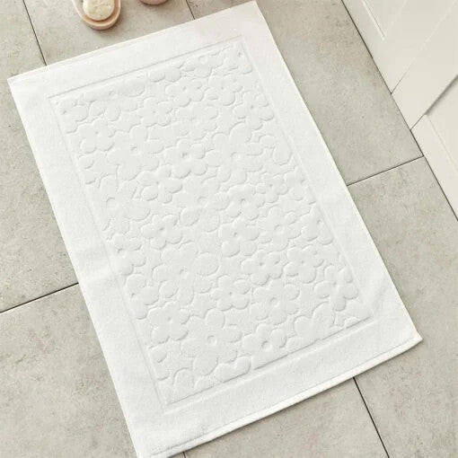 Karaca Home Daisy Foot Towels 50x70cm White |  200.19.01.0182
