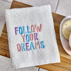 Karaca Kh Follow-Your-Dreams Nakisli Havlu 50x90cm |  200.19.01.0306