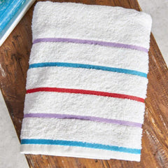 Karaca Home Wash-Your-Hands Bordered Face Towels 50x90cm | 200.19.01.0321