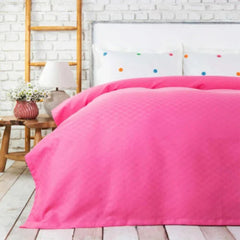 Karaca Home Boni Fuchsia 100% Cotton Double Blanket [200x220cm] |  200.20.01.0082