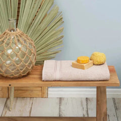 Karaca Home Daily Soft 100% Cotton Bath Towels 70x140cm Beige |  200.20.01.0221