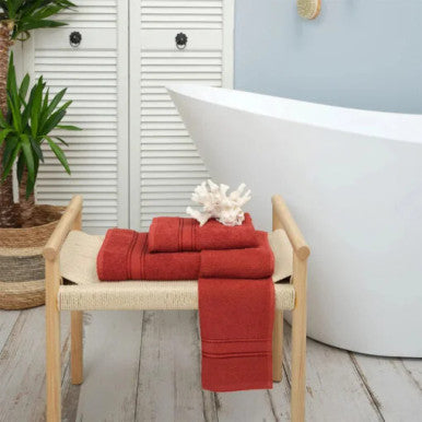 Karaca Home Daily Soft 100% Cotton Bath Towels 70x140cm Terracotta |  200.20.01.0271