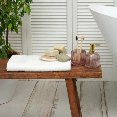 Karaca Home Daily Soft 100% Cotton Face Towels 70x140cm Off-White |  200.20.01.0283