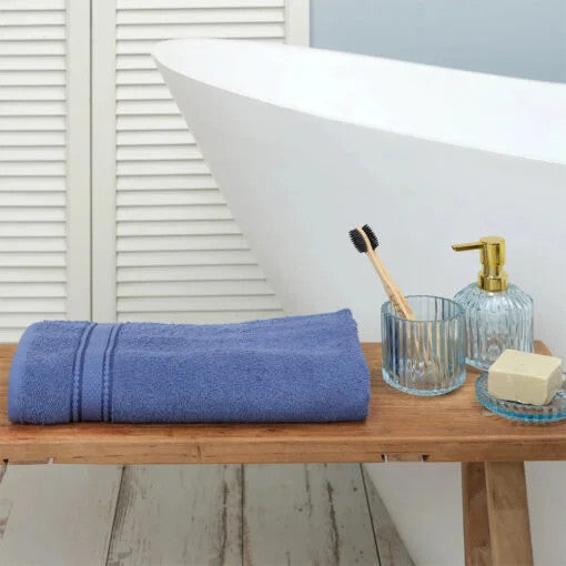 Karaca Home Daily Soft Indigo 100% Cotton Towels 70x140cm | 200.20.01.0298