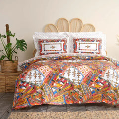 Karaca Home Palamos Orange 100% Cotton Double Complete Set |  200.20.01.0327