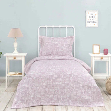 Karaca Home Young City Lilac Single Bedspread Set |  200.20.01.0429