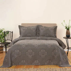 Karaca Home Amelie Black Double Bedspread Set |  200.20.01.0492
