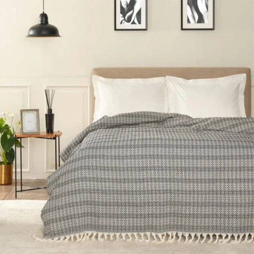 Karaca Home Destina Black Double Multi-Purpose Cover [200x230cm] |  200.20.01.0589