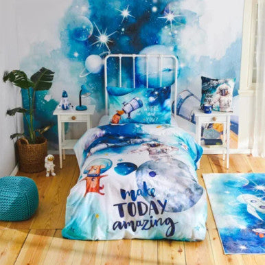 Karaca Home Young Space 100% Cotton Single Duvet Cover Set |  200.20.01.0593