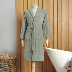 Karaca Home Dielle Green Recycle Men’s Recycled Cotton Bathrobe L/XL – 61x110x115cm |  200.20.01.0687