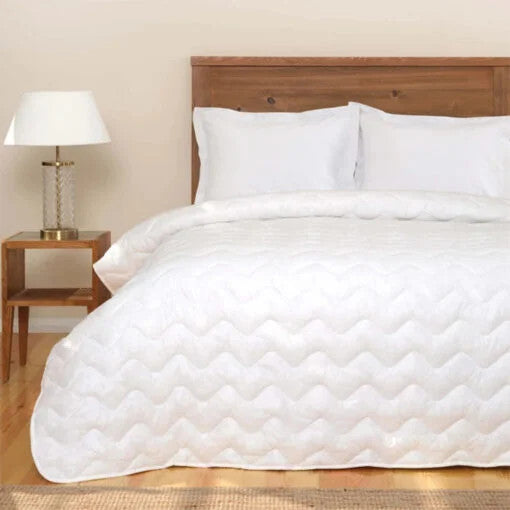 Karaca Home Ecotel White Single Waterway Washable Seasonal Thin Quilt [155x215cm] |  200.20.01.0711