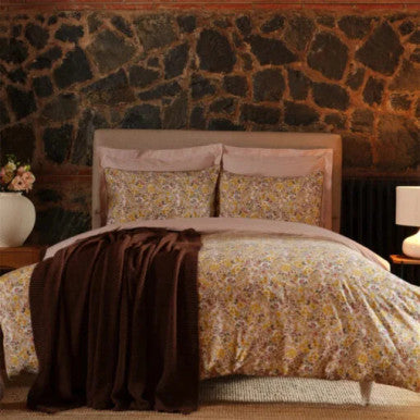 Karaca Home Florent Yellow Double Duvet Cover Set Knitted Blanket Set |  200.21.01.0022