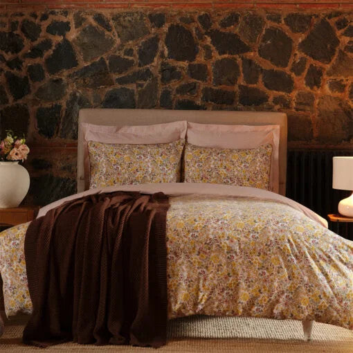Karaca Home Florent Yellow Single Duvet Cover Set Knitted Blanket Set |  200.21.01.0023