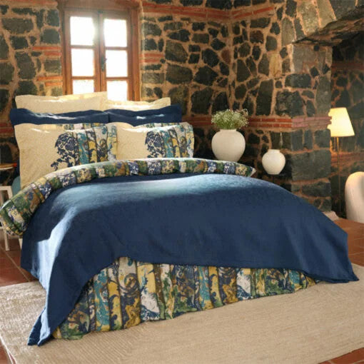 Karaca Home Ornella Indigo Cotton Double Duet Set | 200.21.01.0030