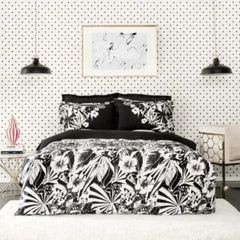 Karaca Home Pio Satin Double 100% Cotton Duvet Cover Set [Black] | 200.21.01.0033