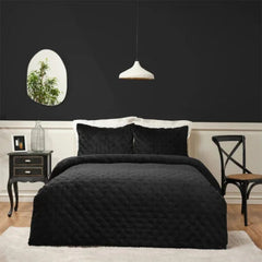 Karaca Home Tiana Chester Black Double Bedspread |  200.21.01.0166